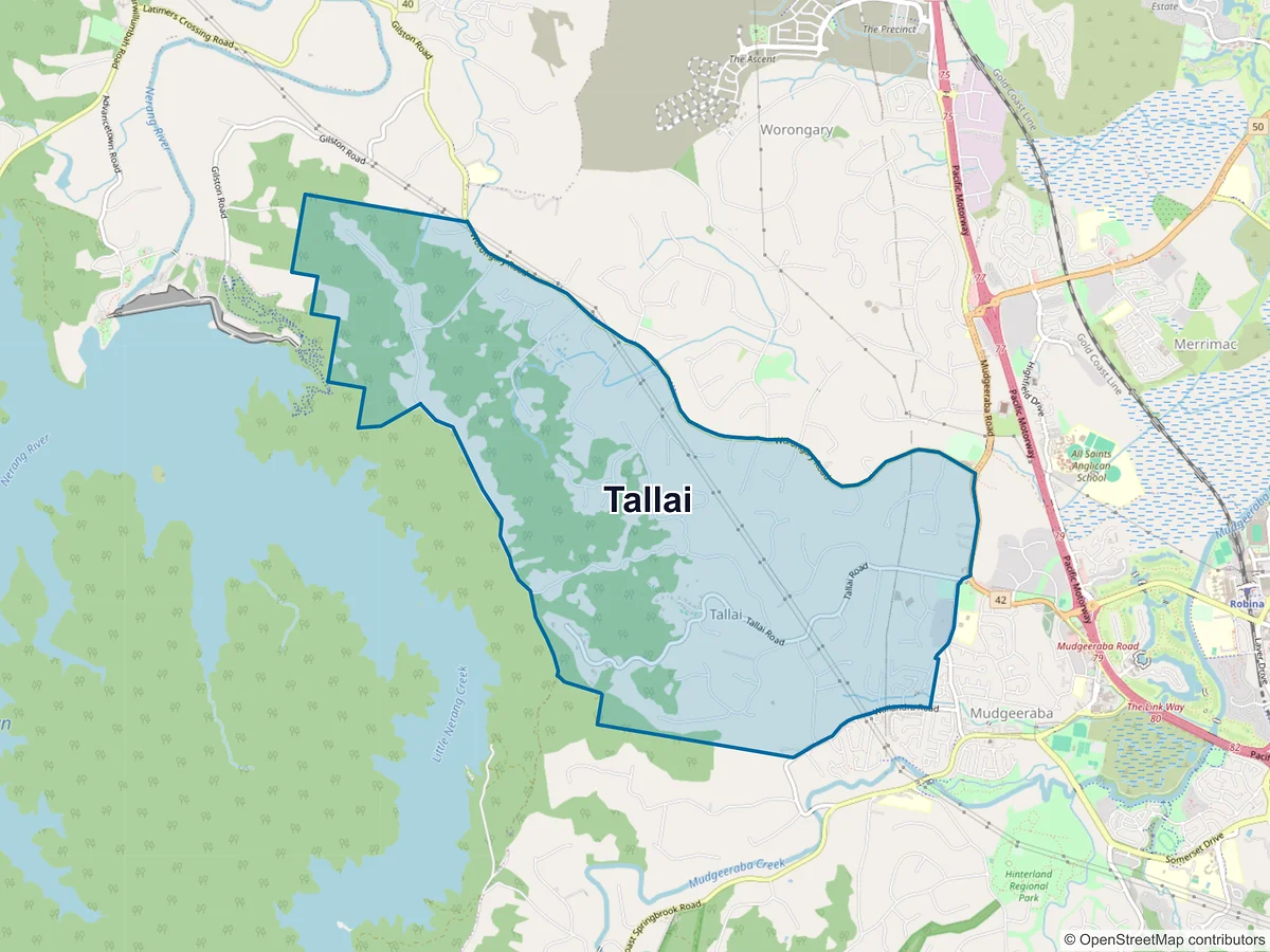 Map of Tallai, QLD, Australia