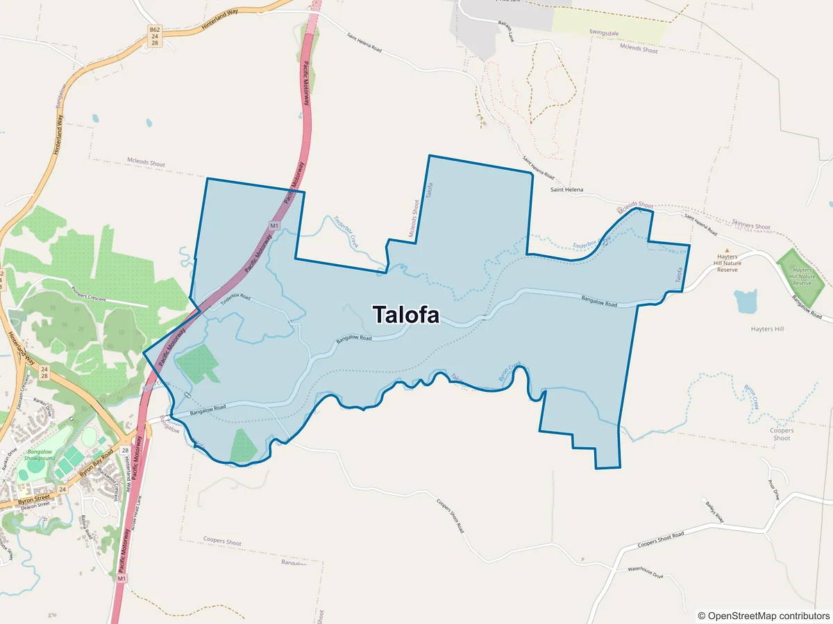 Map of Talofa, NSW, Australia