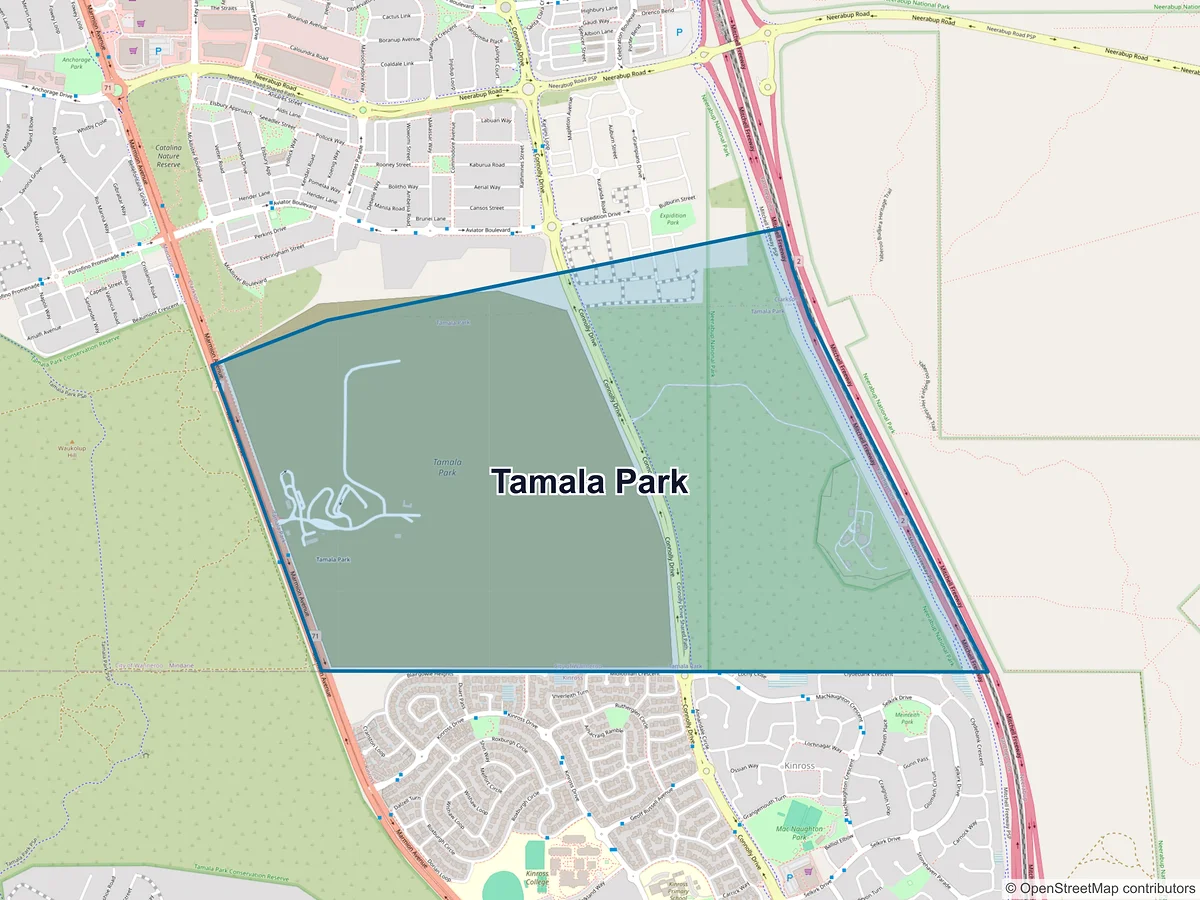 Map of Tamala Park, WA, Australia