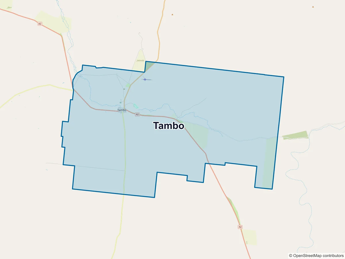 Map of Tambo, QLD, Australia