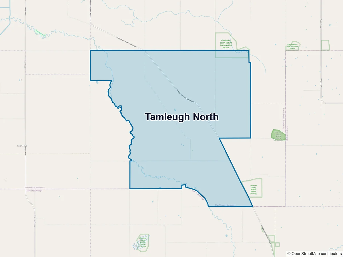 Map of Tamleugh North, VIC, Australia