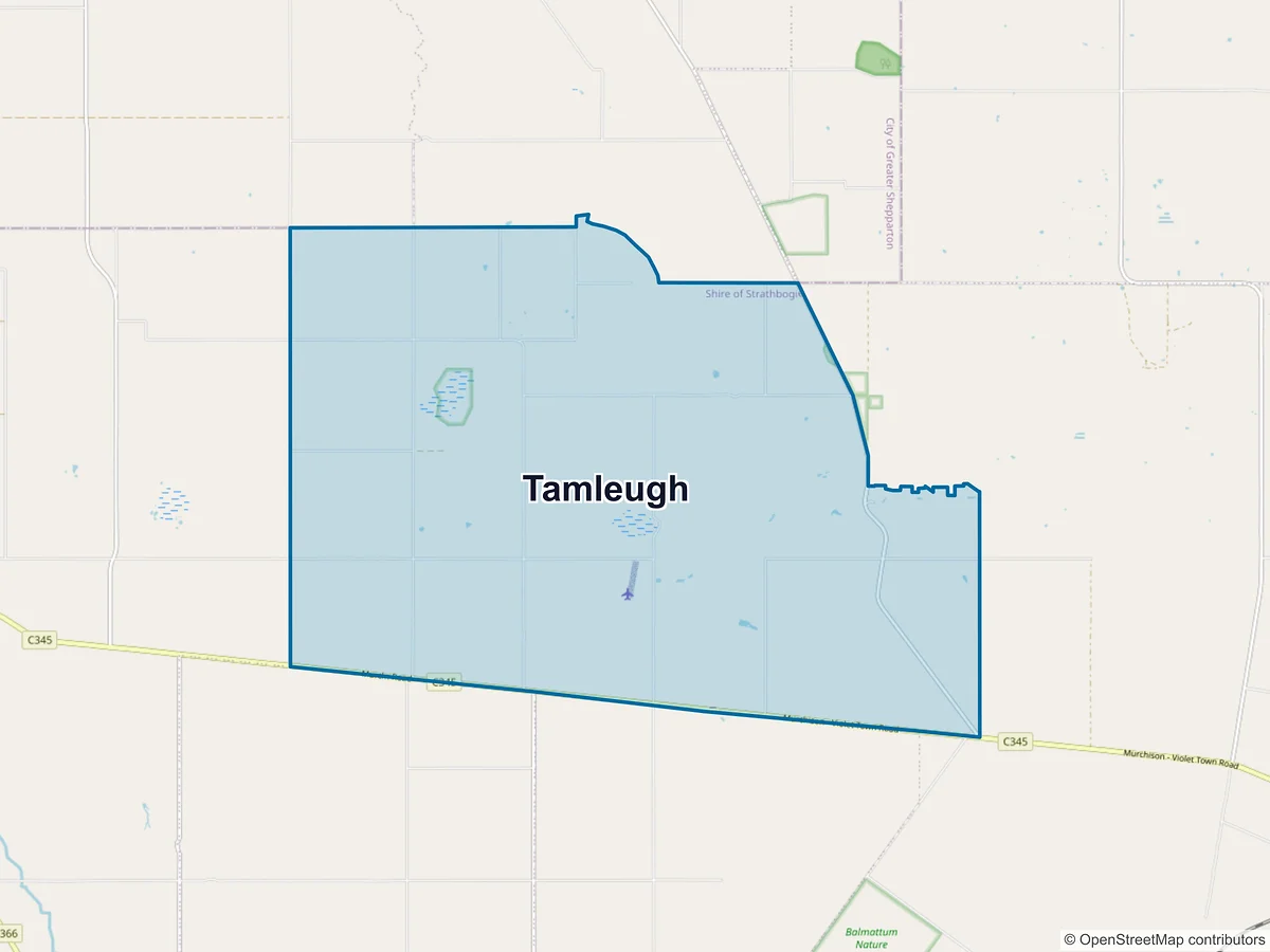 Map of Tamleugh, VIC, Australia