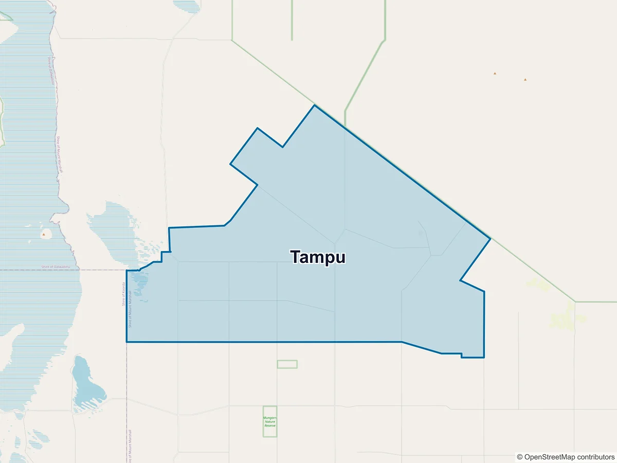 Map of Tampu, WA, Australia