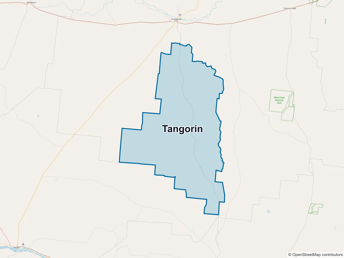Map of Tangorin, QLD, Australia