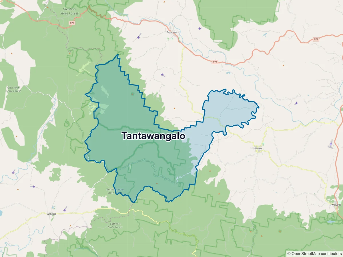Map of Tantawangalo, NSW, Australia