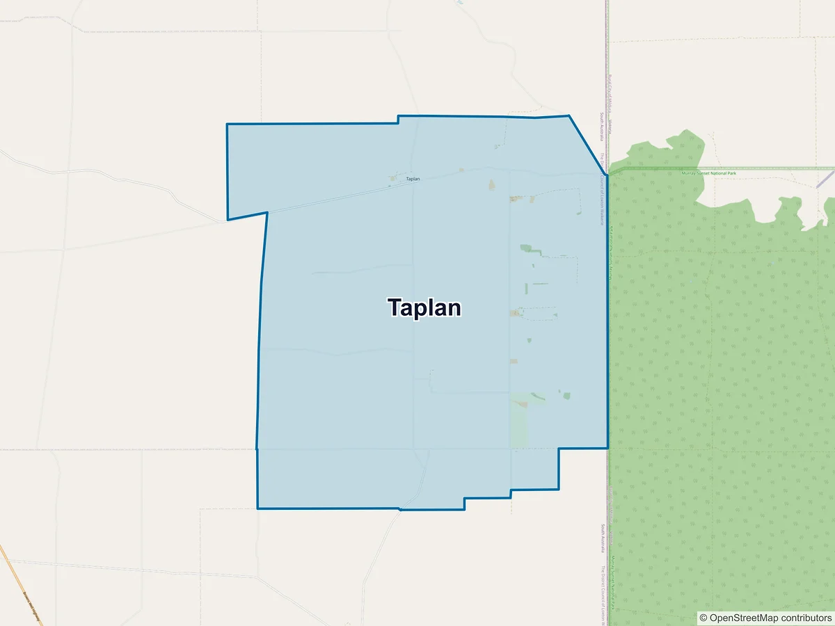Map of Taplan, SA, Australia