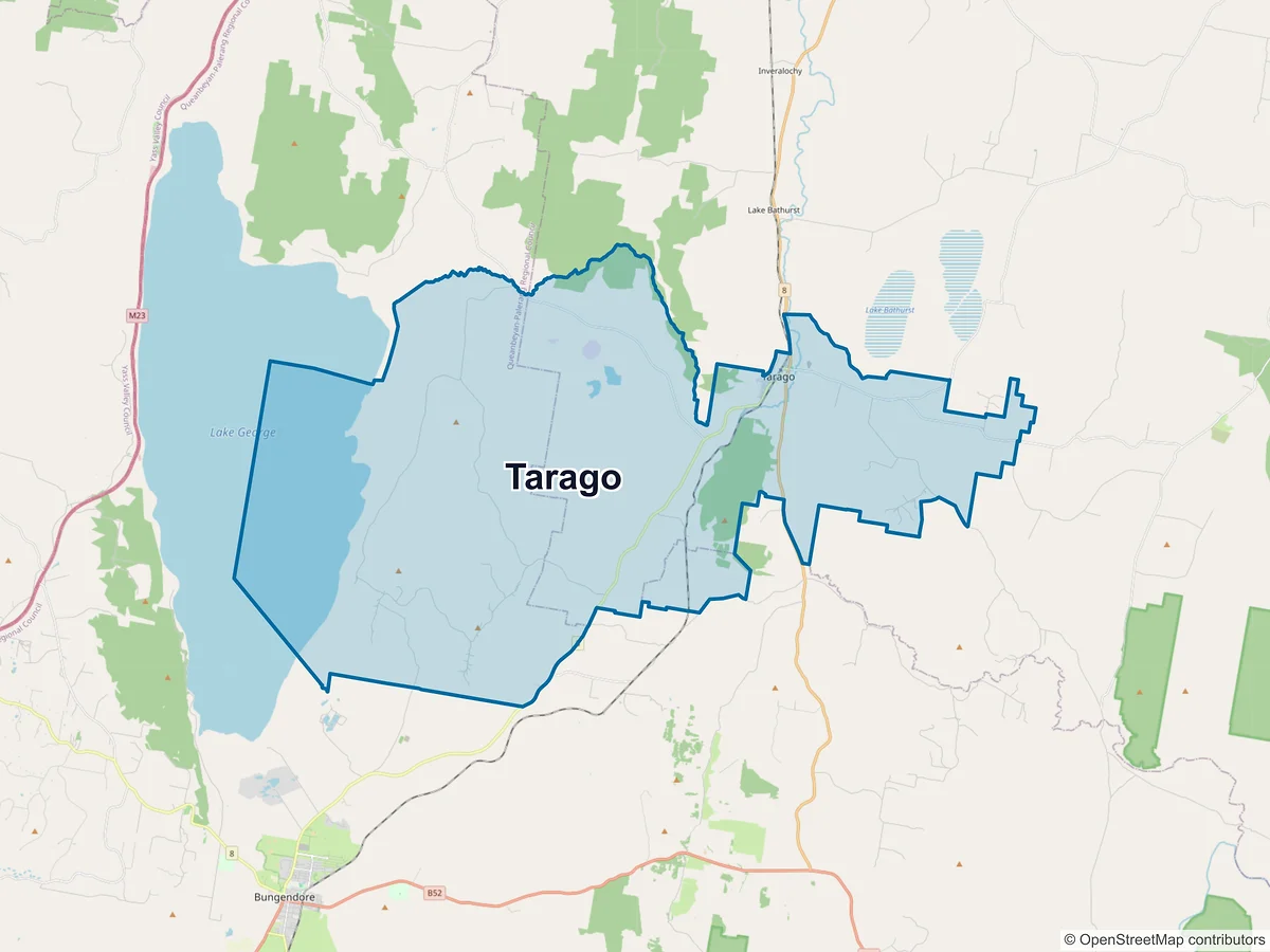 Map of Tarago, NSW, Australia