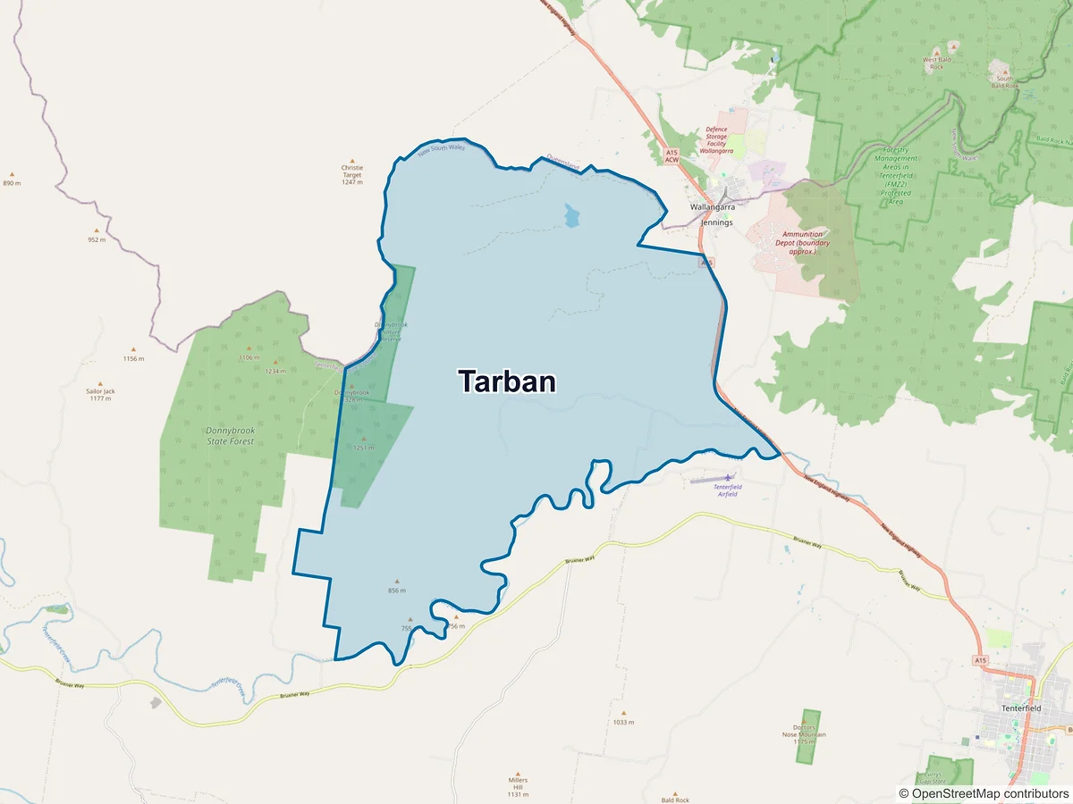 Map of Tarban, NSW, Australia