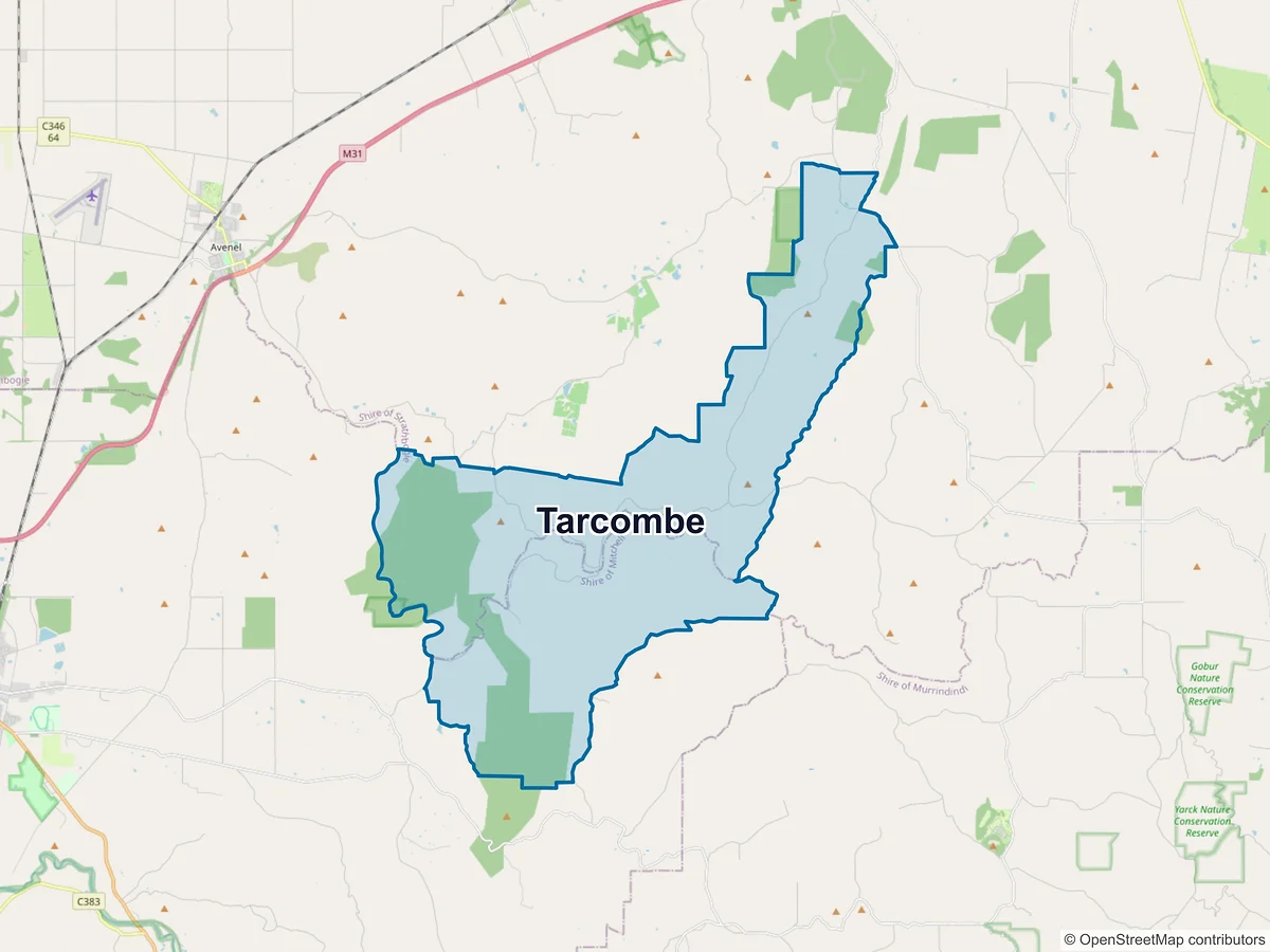 Map of Tarcombe, VIC, Australia