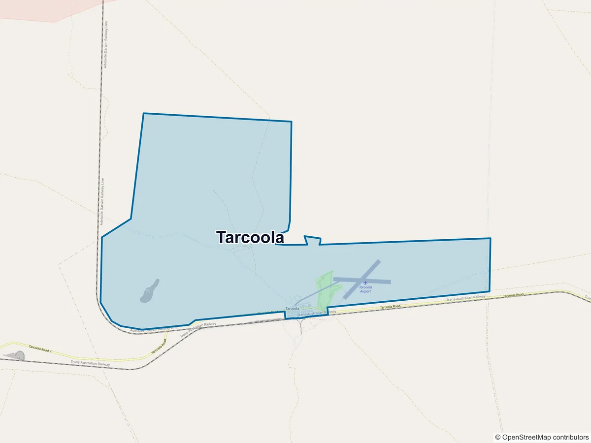 Map of Tarcoola, SA, Australia