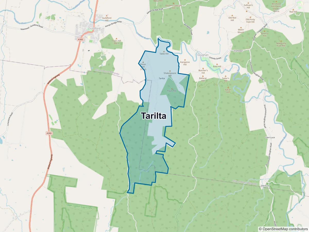 Map of Tarilta, VIC, Australia