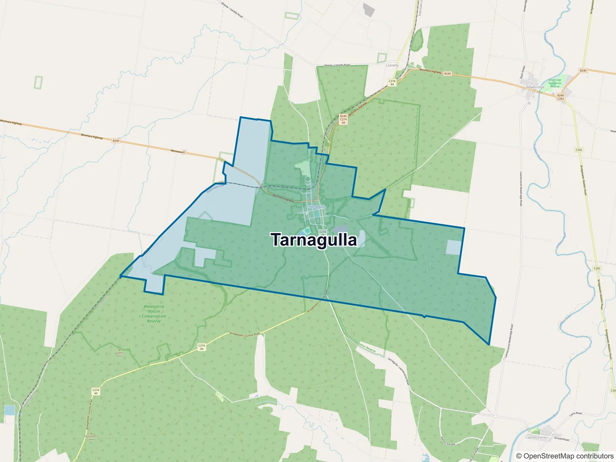 Map of Tarnagulla, VIC, Australia