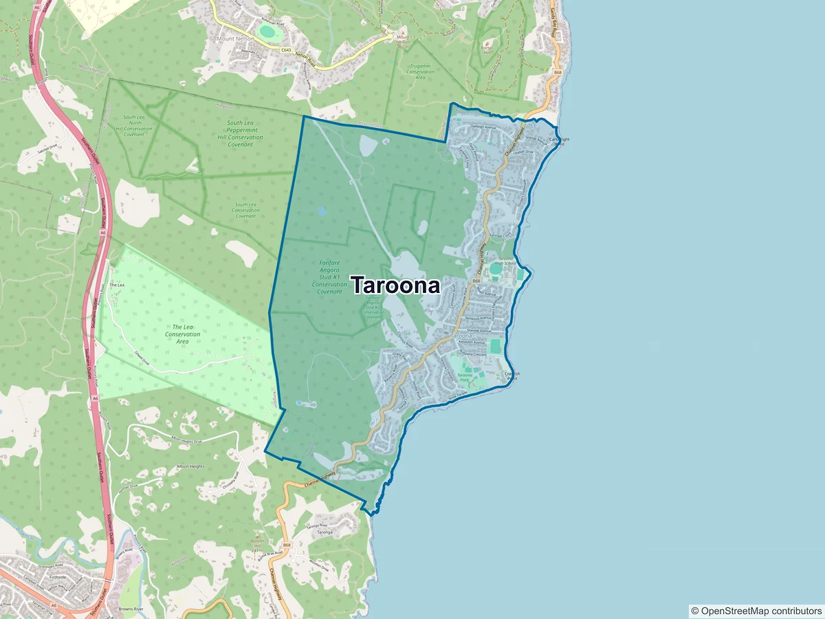 Map of Taroona, TAS, Australia