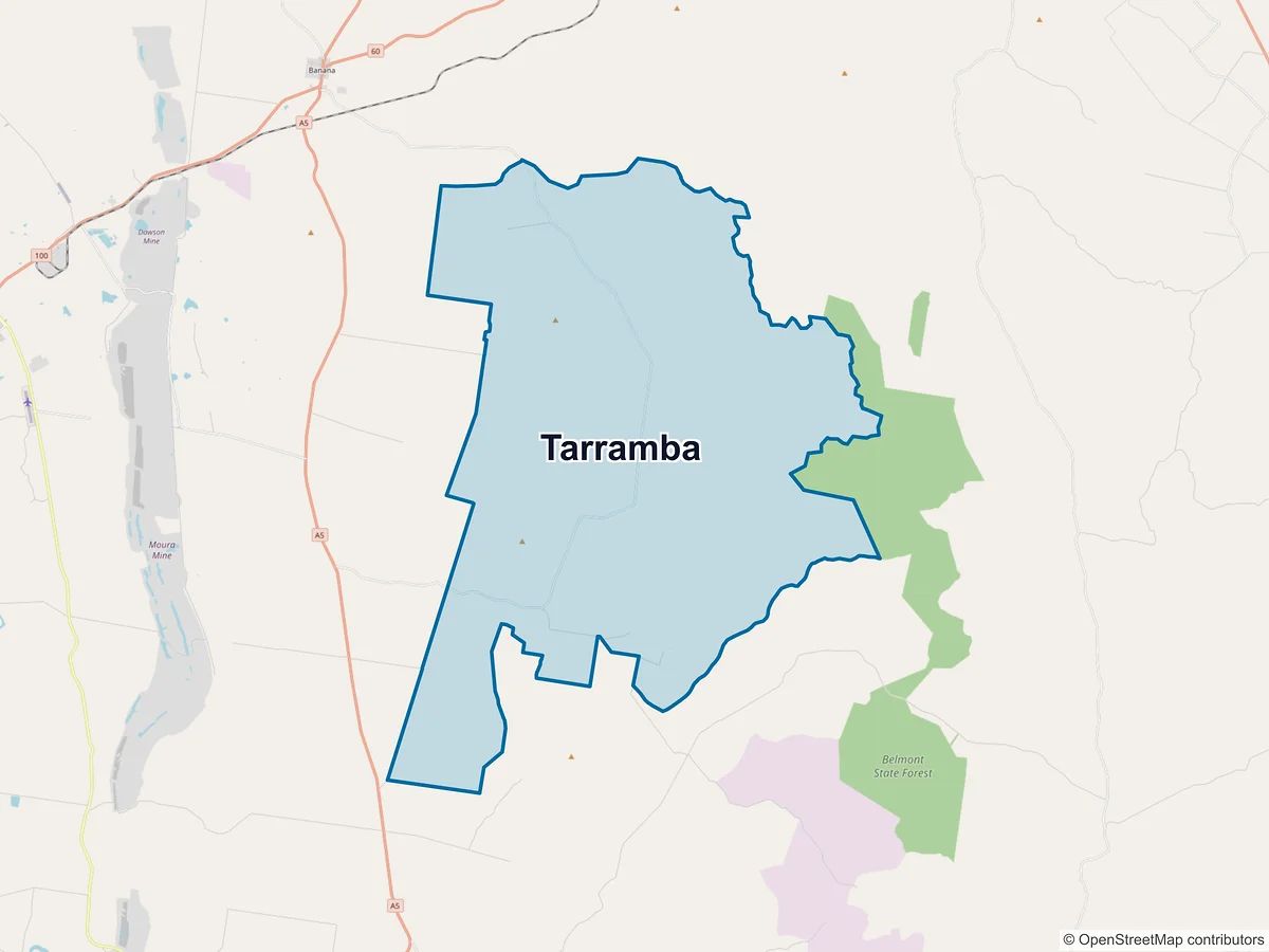 Map of Tarramba, QLD, Australia