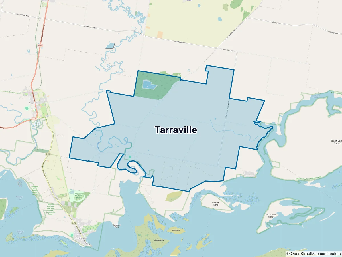 Map of Tarraville, VIC, Australia