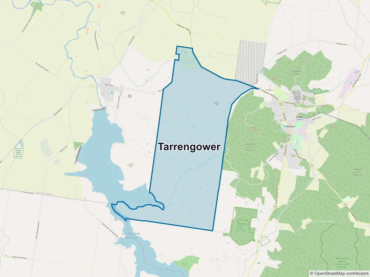 Map of Tarrengower, VIC, Australia