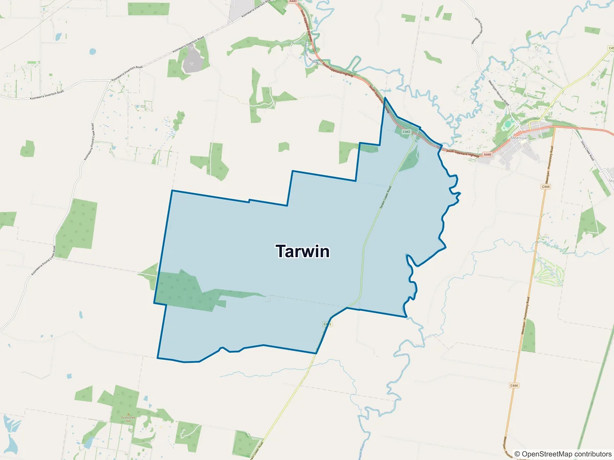 Map of Tarwin, VIC, Australia