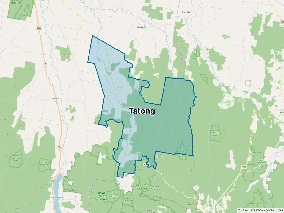 Map of Tatong, VIC, Australia