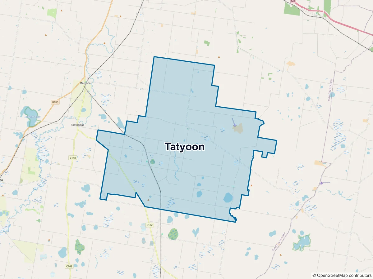 Map of Tatyoon, VIC, Australia