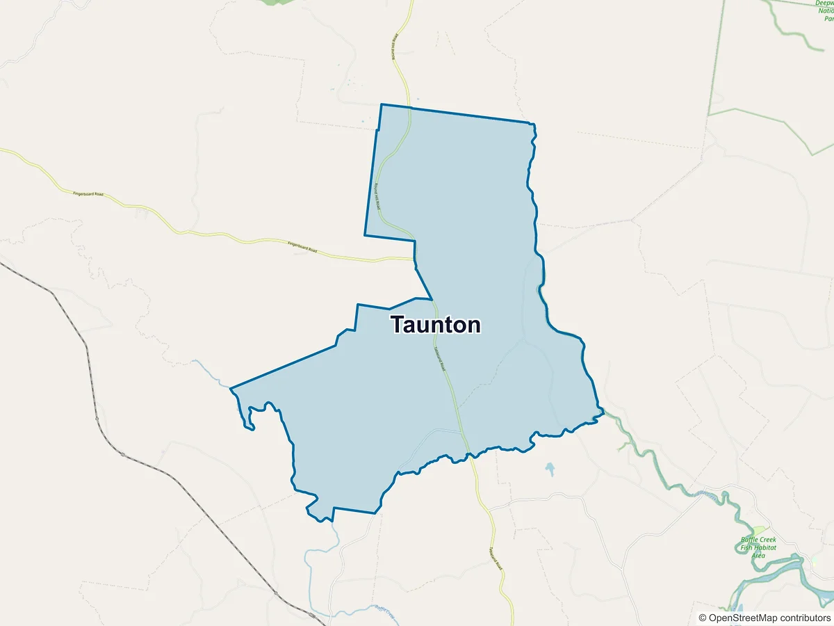 Map of Taunton, QLD, Australia