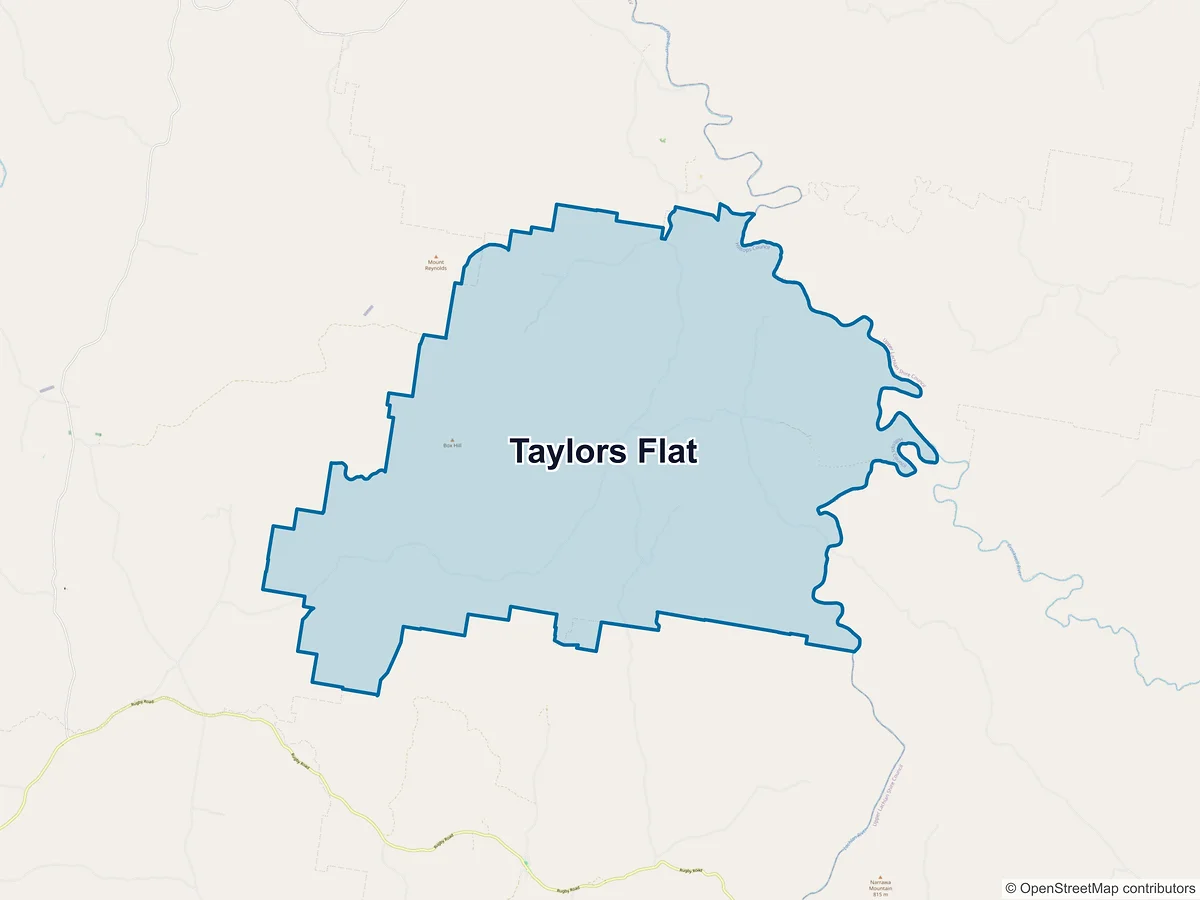 Map of Taylors Flat, NSW, Australia