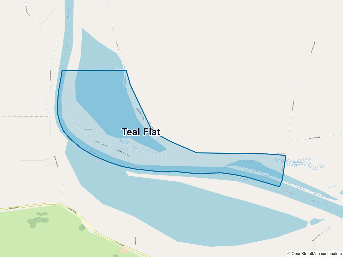 Map of Teal Flat, SA, Australia