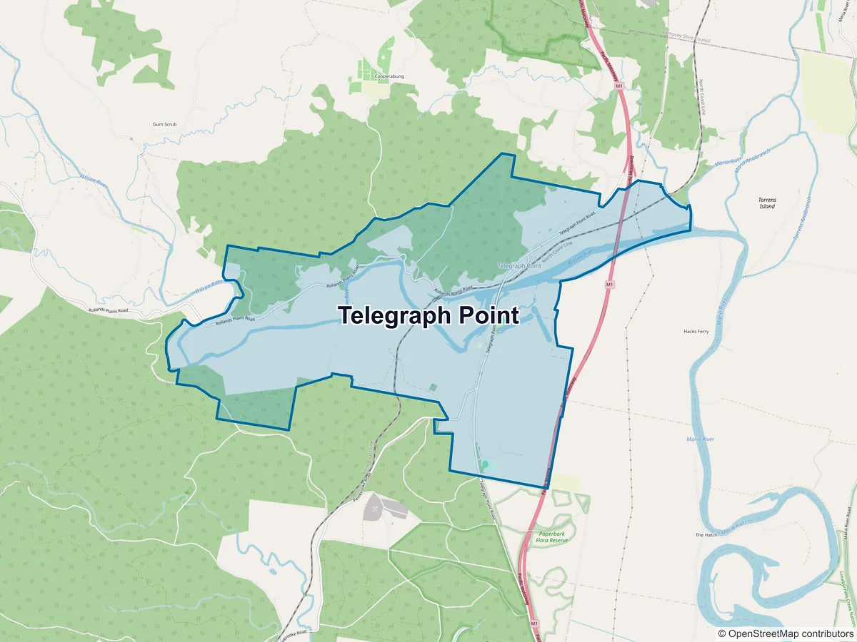 Map of Telegraph Point, NSW, Australia