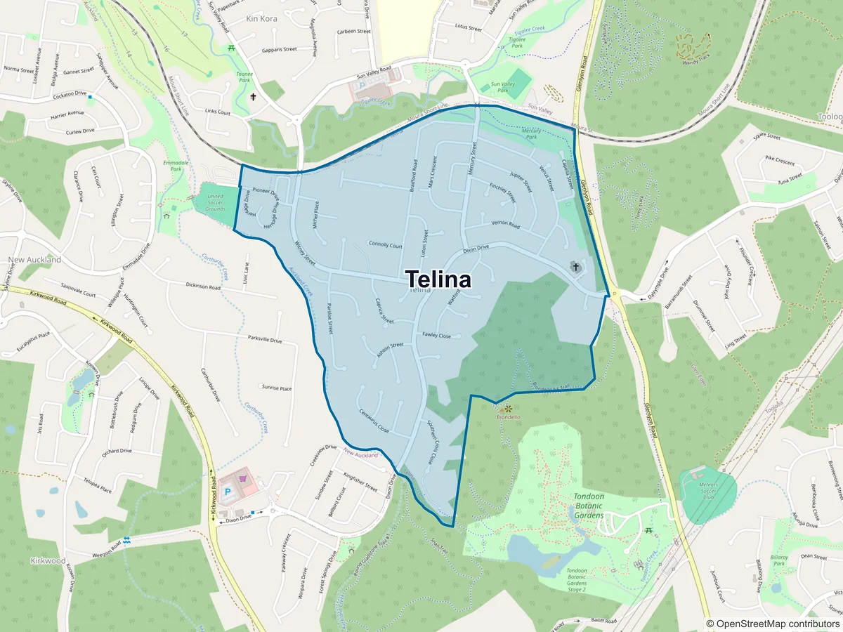 Map of Telina, QLD, Australia