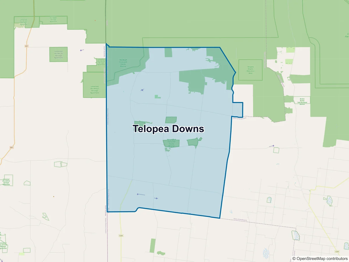 Map of Telopea Downs, VIC, Australia