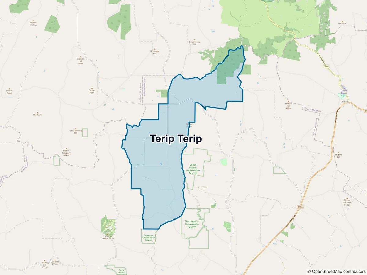 Map of Terip Terip, VIC, Australia