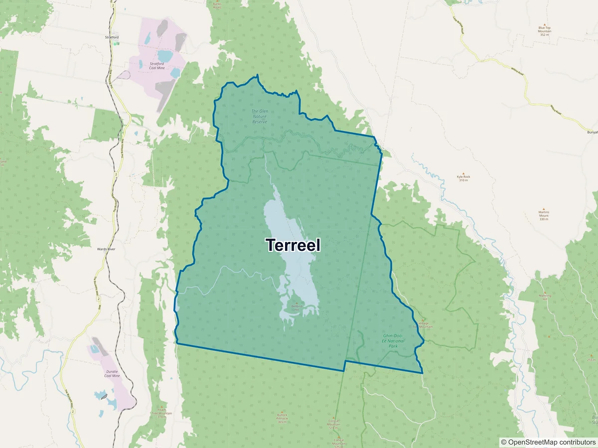 Map of Terreel, NSW, Australia