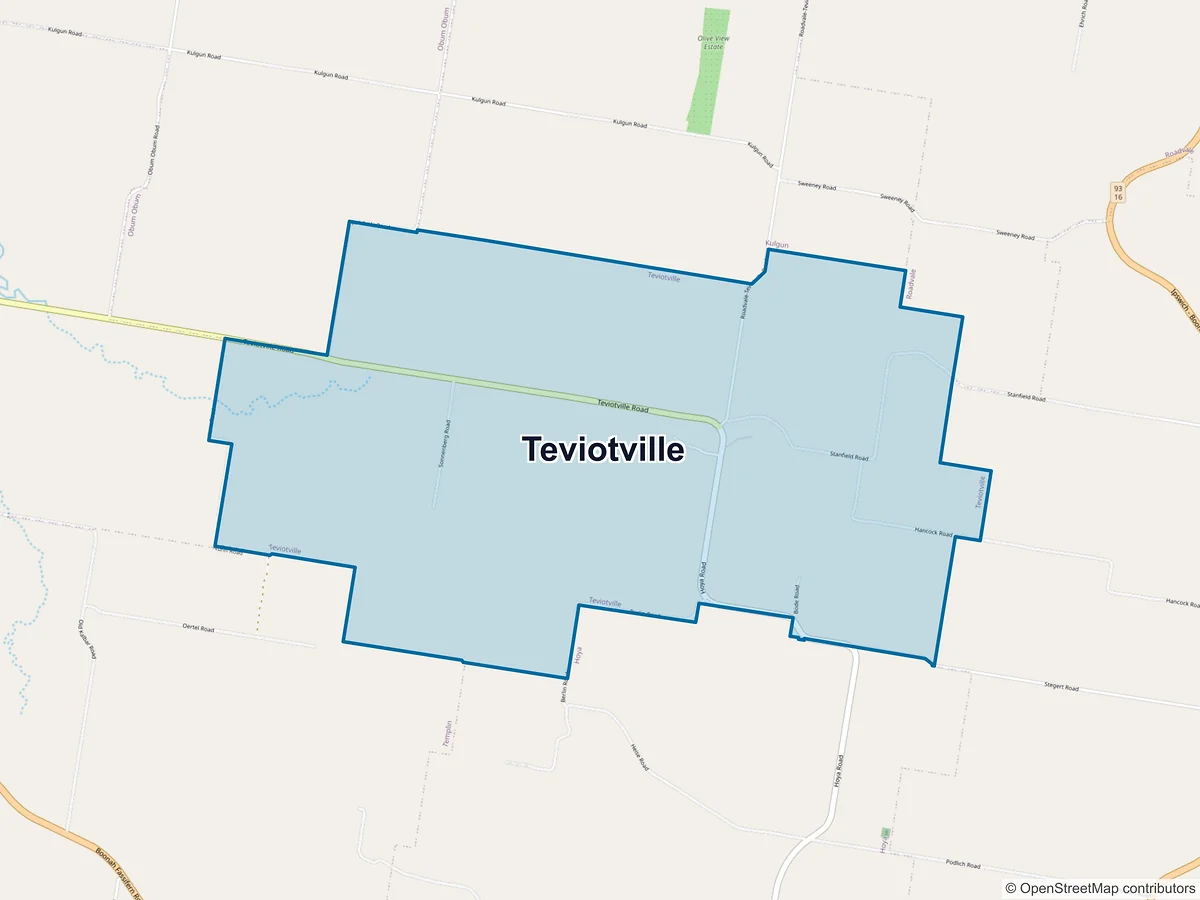 Map of Teviotville, QLD, Australia