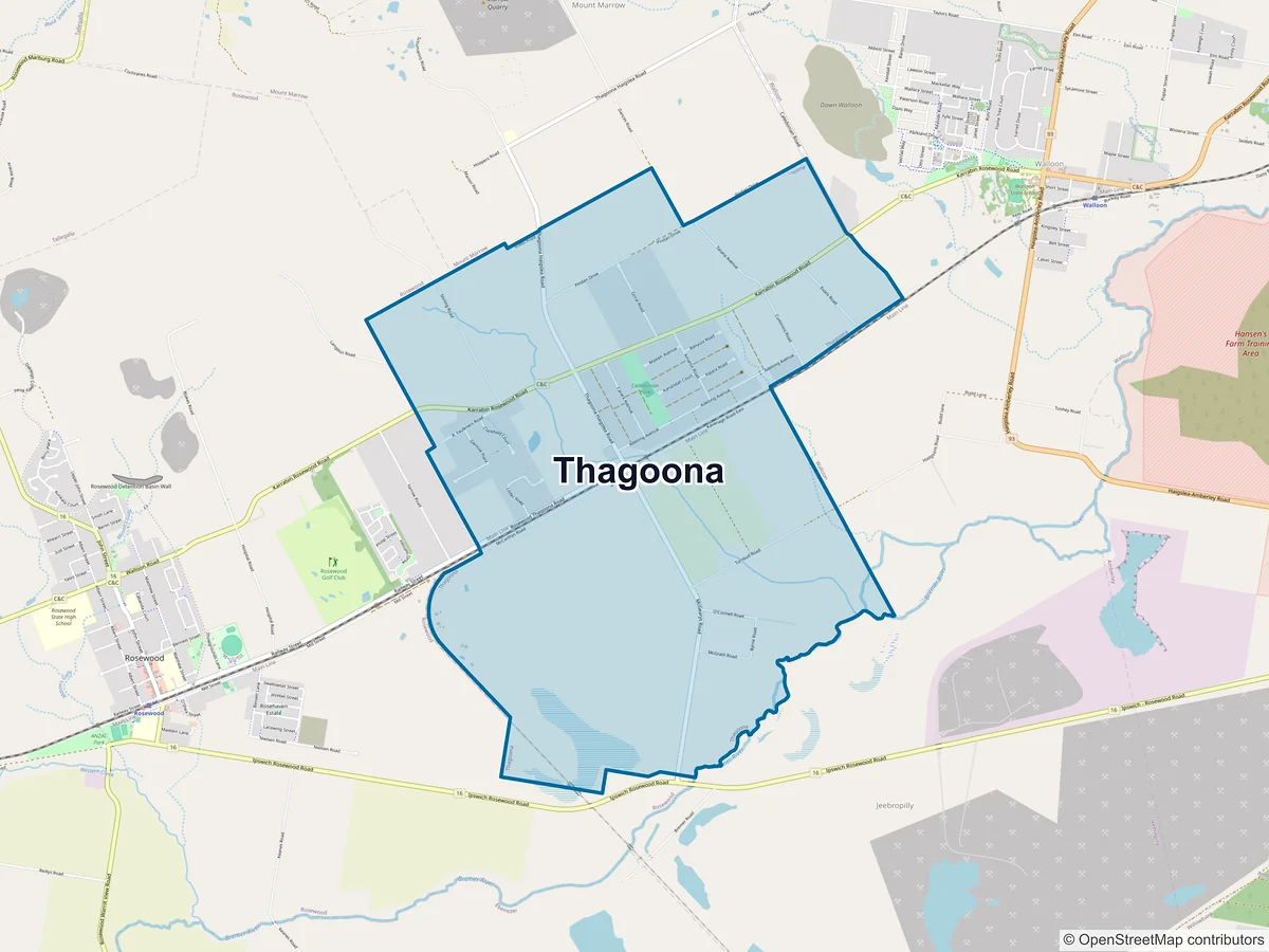 Map of Thagoona, QLD, Australia