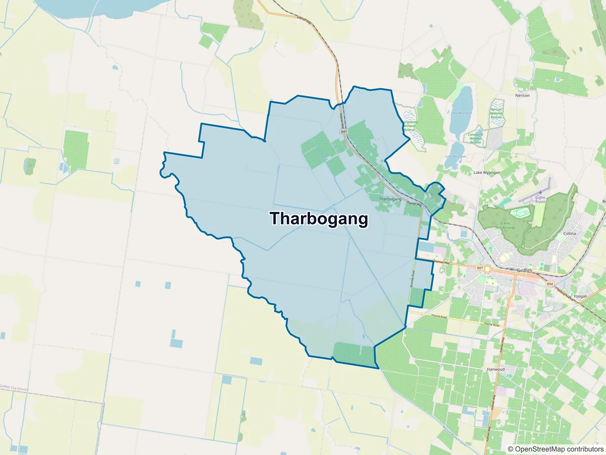 Map of Tharbogang, NSW, Australia