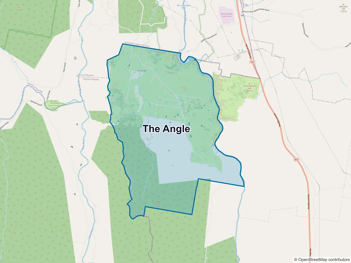 Map of The Angle, NSW, Australia