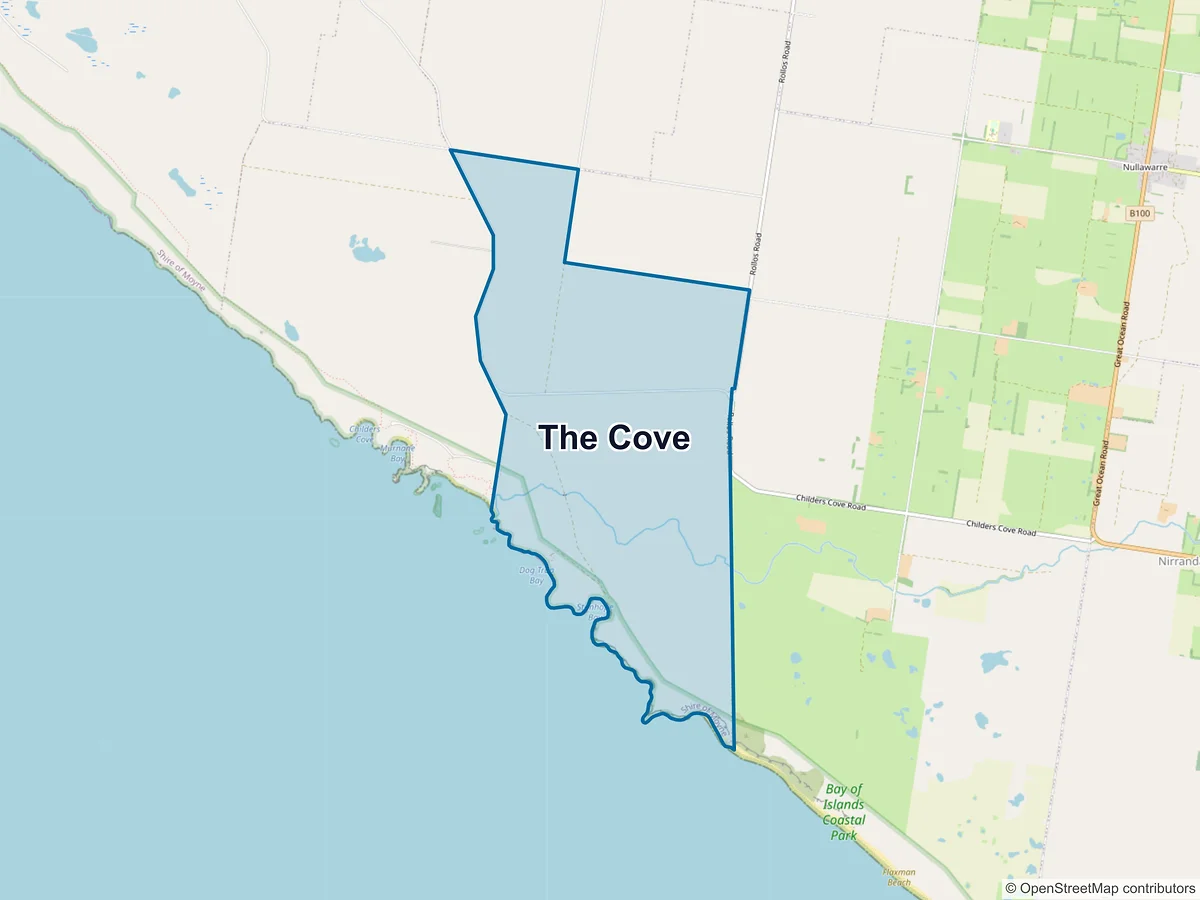 Map of The Cove, VIC, Australia