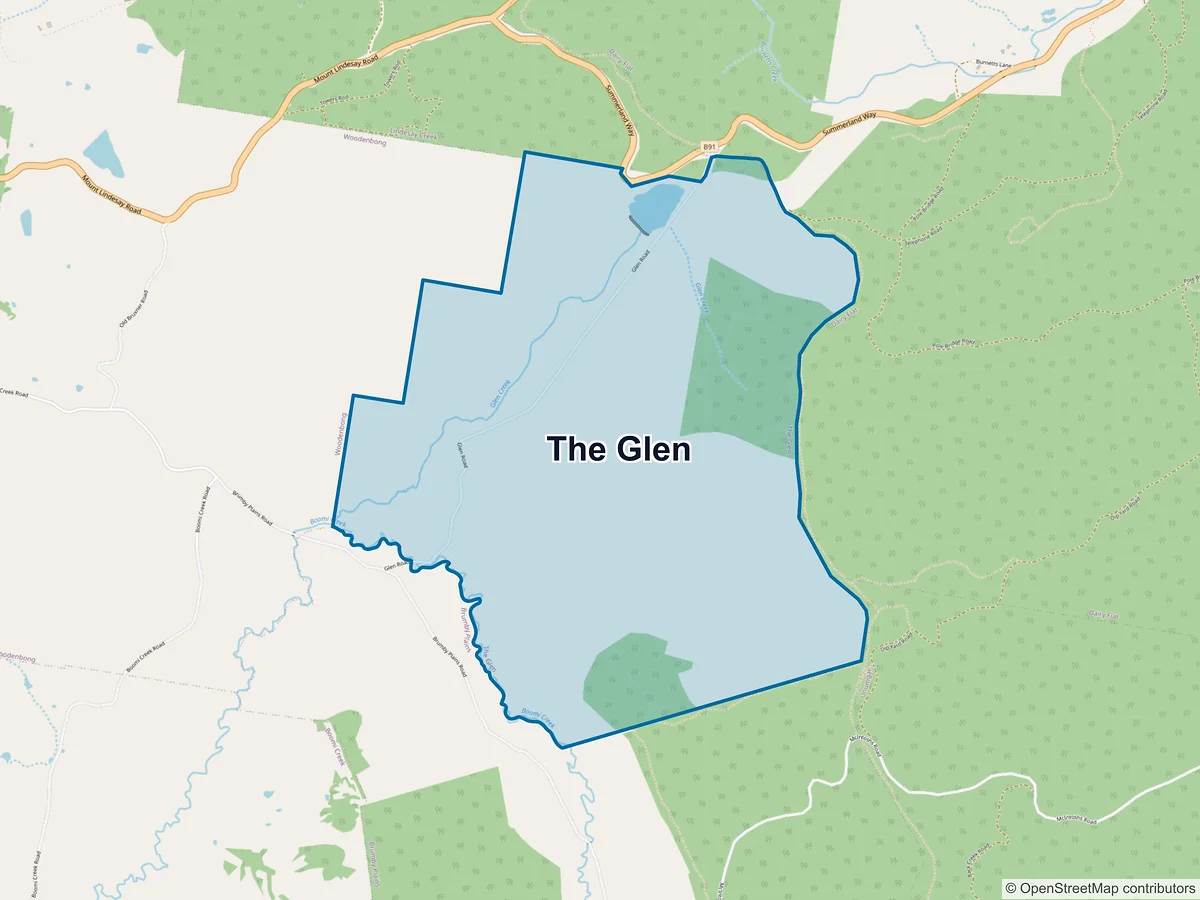 Map of The Glen, NSW, Australia