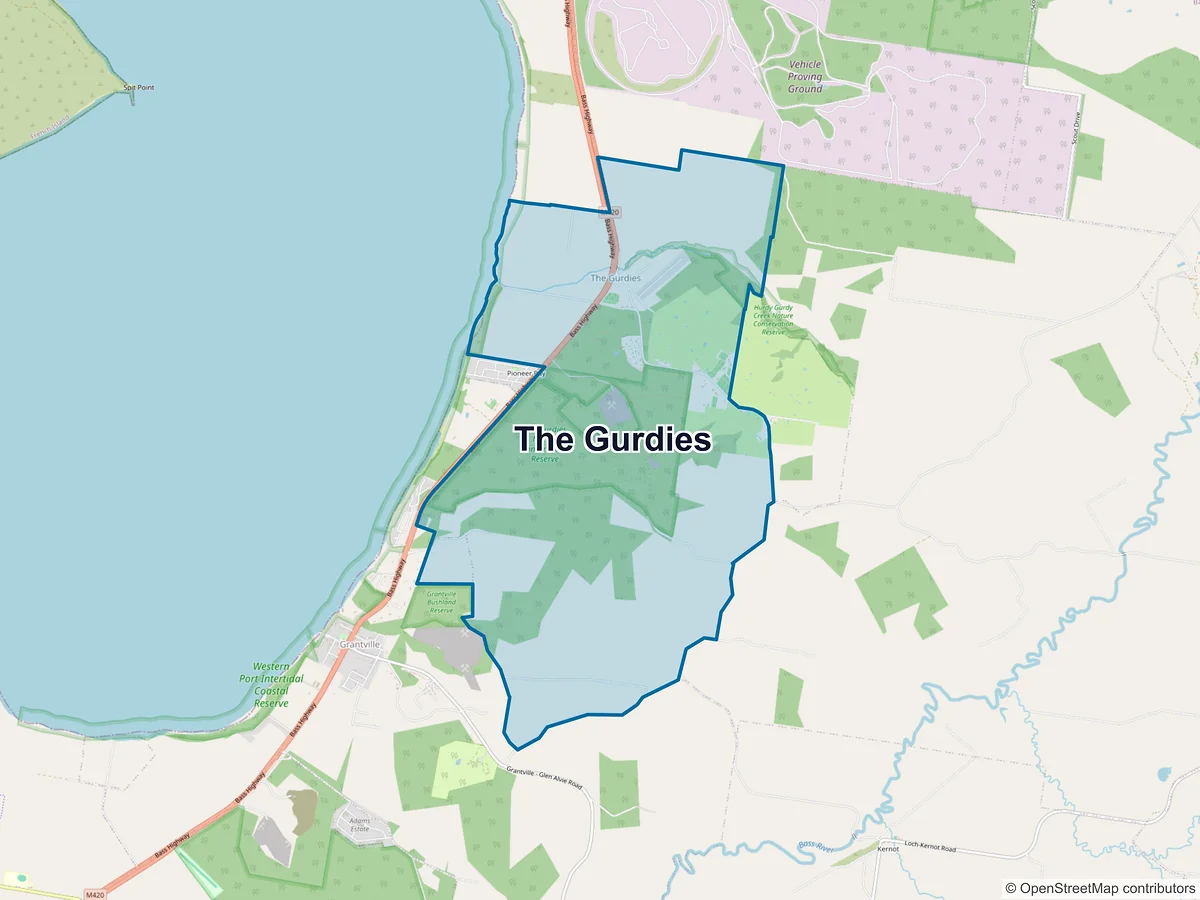 Map of The Gurdies, VIC, Australia