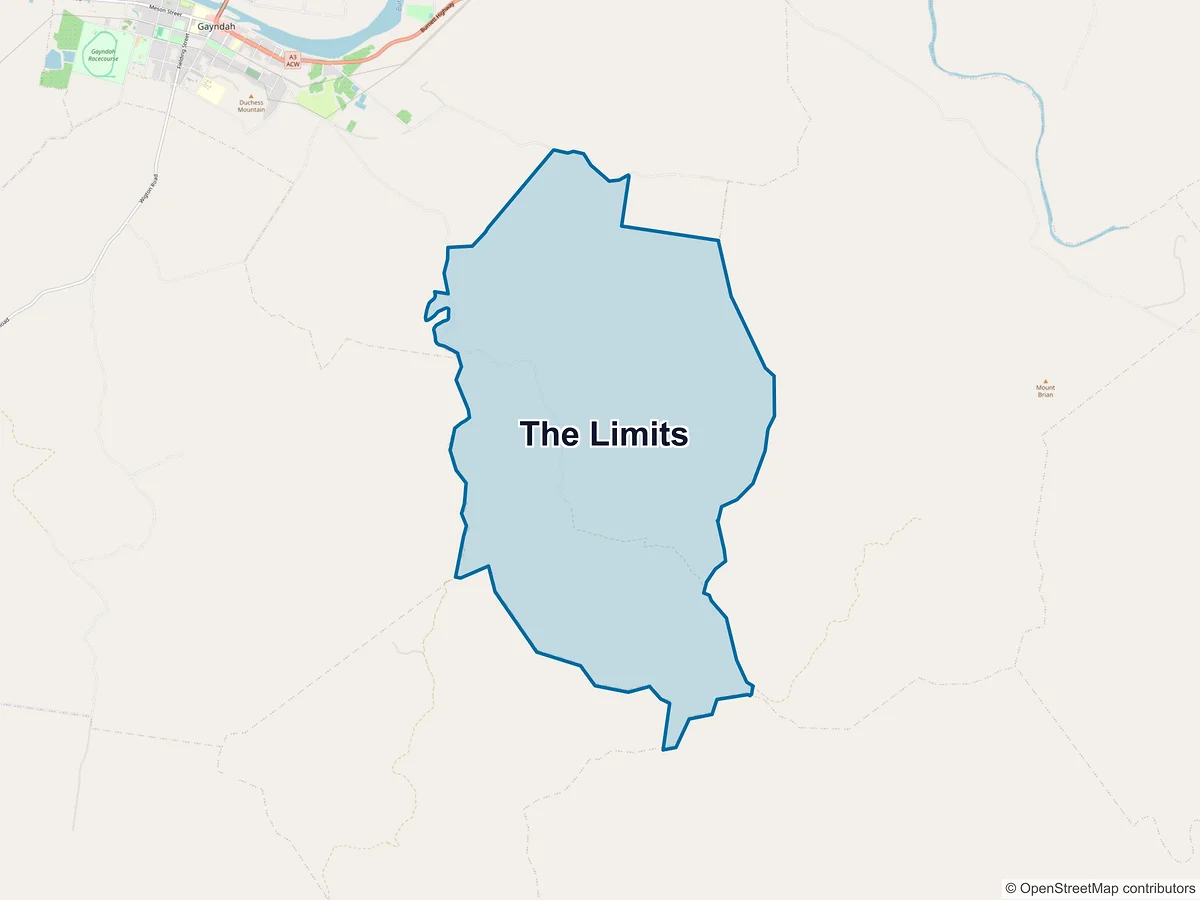 Map of The Limits, QLD, Australia