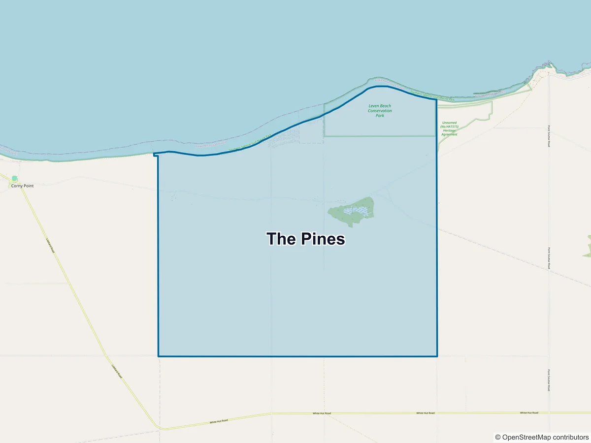 Map of The Pines, SA, Australia
