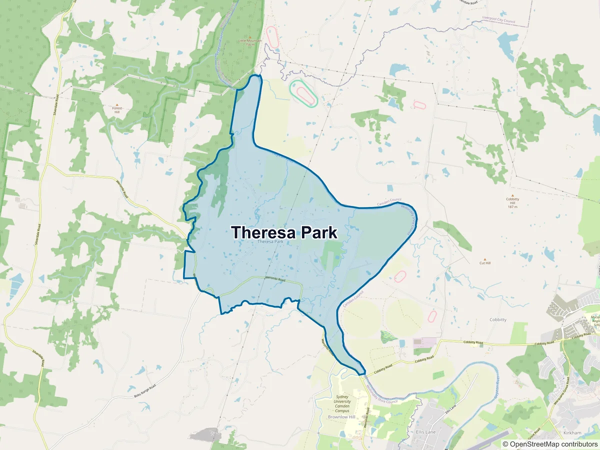 Map of Theresa Park, NSW, Australia