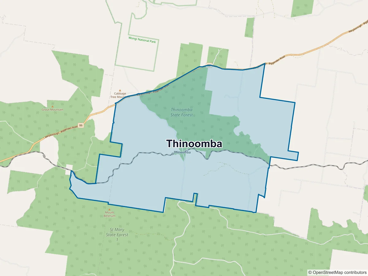 Map of Thinoomba, QLD, Australia