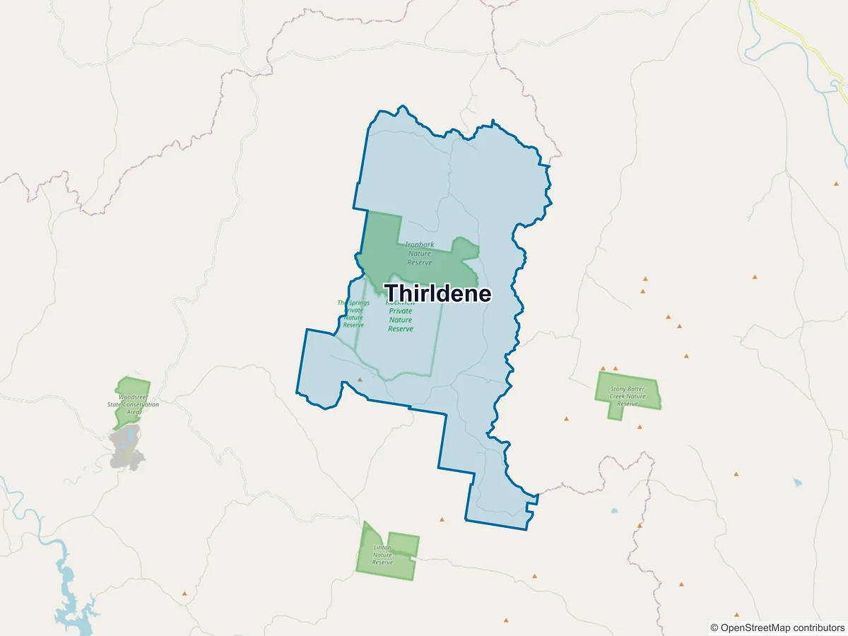Map of Thirldene, NSW, Australia