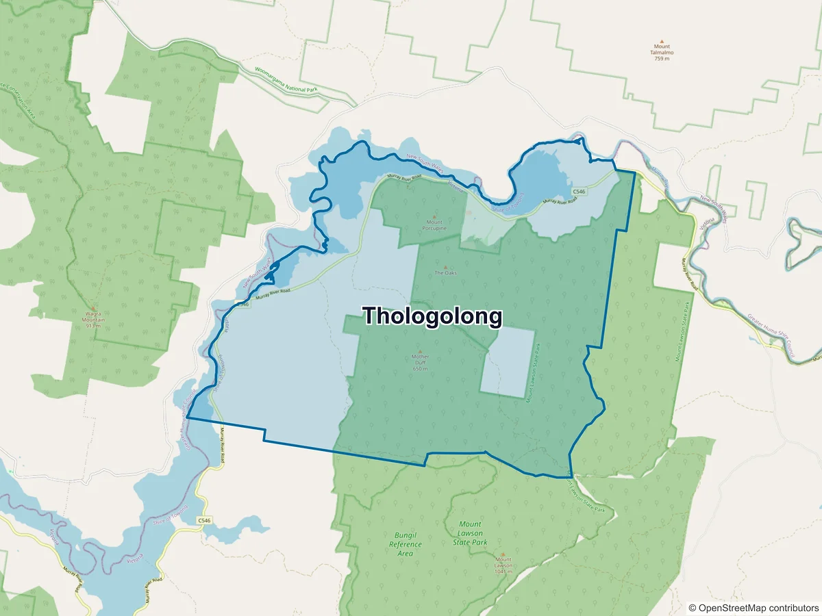 Map of Thologolong, VIC, Australia