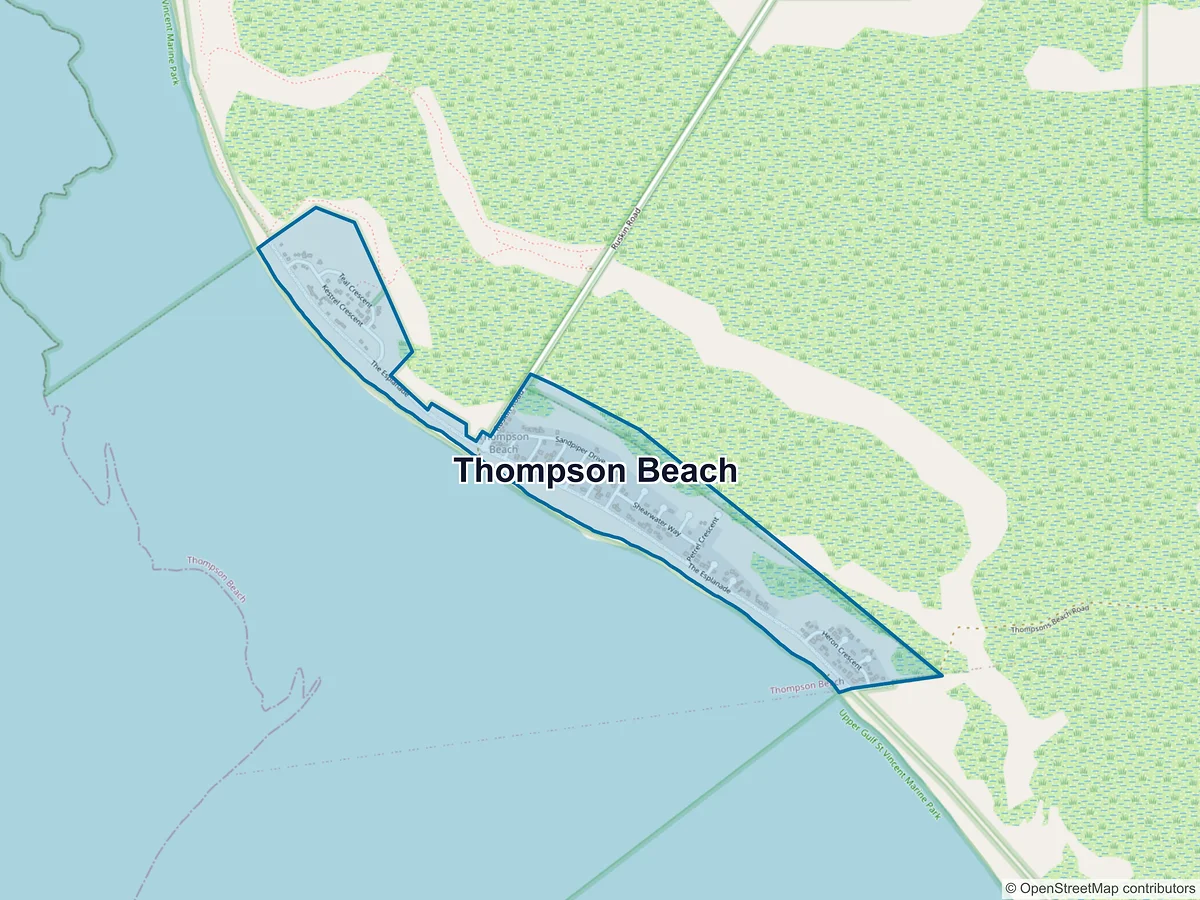 Map of Thompson Beach, SA, Australia