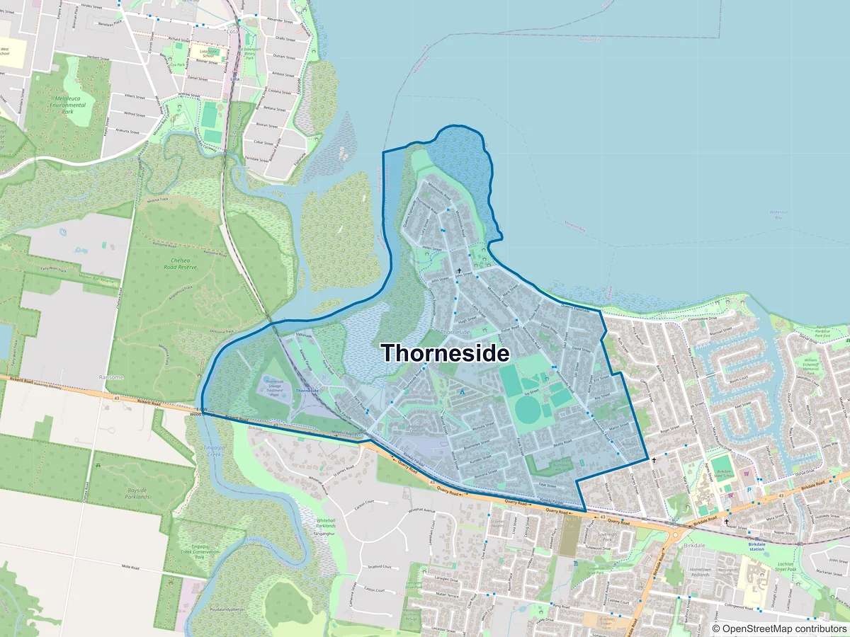 Map of Thorneside, QLD, Australia