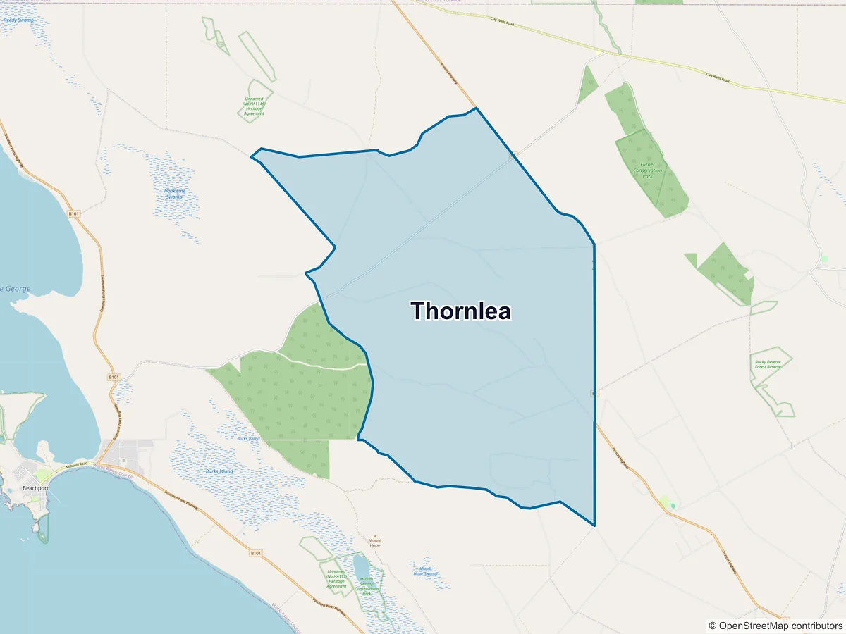Map of Thornlea, SA, Australia