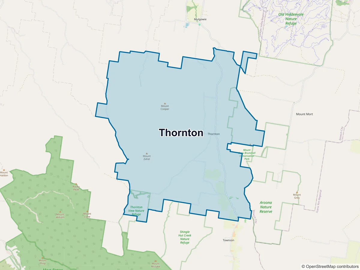 Map of Thornton, QLD, Australia