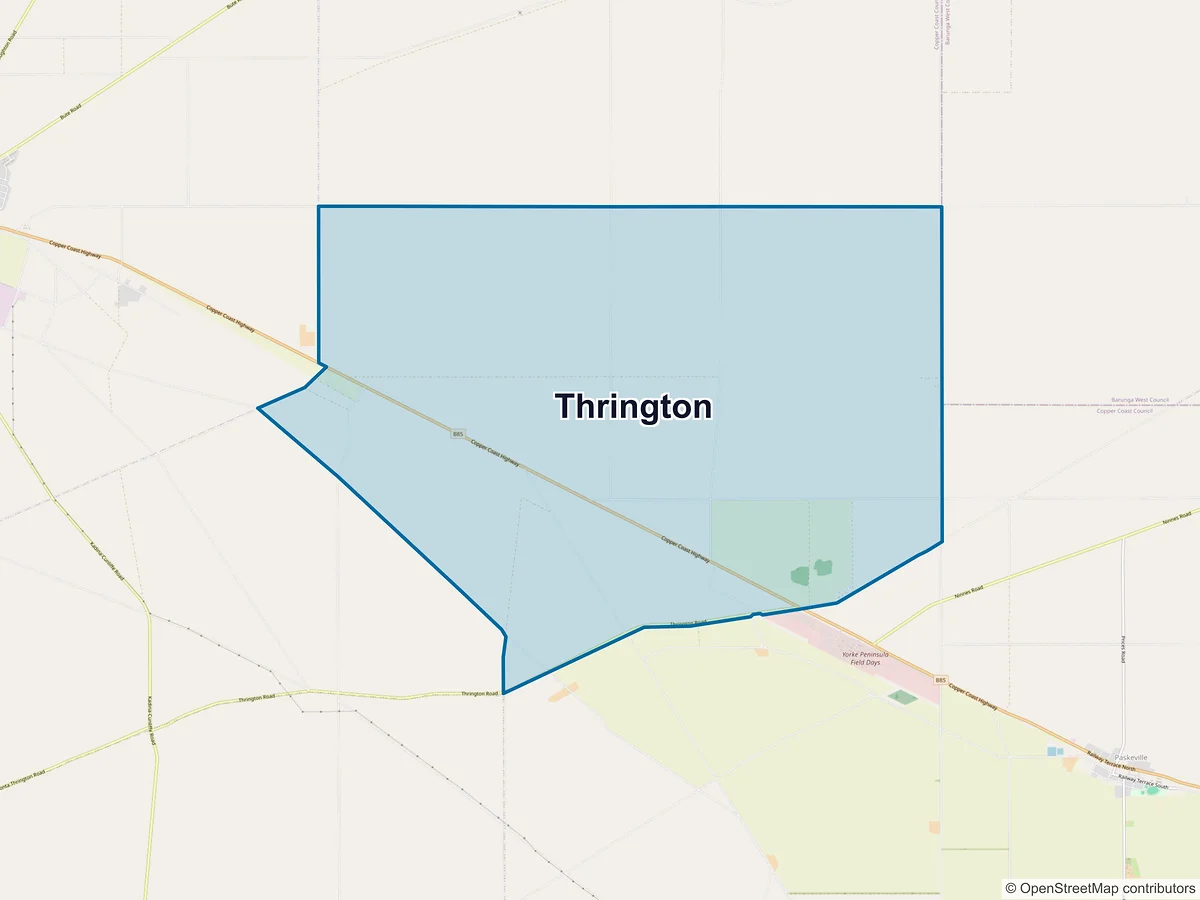 Map of Thrington, SA, Australia