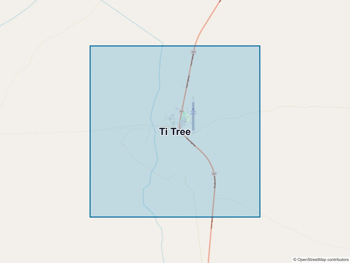 Map of Ti Tree, NT, Australia